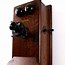 Image result for Antique Wooden Wall Telephone