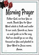 Image result for Morning Prayer to God Our Father