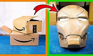 Image result for Cardboard Box Iron Man
