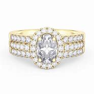 Image result for Yellow Gold Moissanite Rings