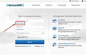 Image result for SiriusXM My Account