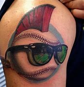 Image result for Baseball Glove Bat and Ball Tattoo