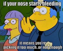 Image result for A Girl with Nose Bleeding Meme