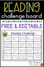 Image result for Book Reading Challenge Card