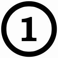 Image result for 1 Circled