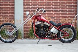 Image result for Red Old School Chopper Motorcycle