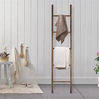 Image result for Wood Ladder Towel Rack