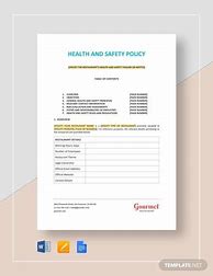 Image result for Health and Safety Templates Free Download