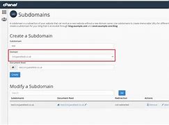 Image result for Subdomain cPanel