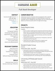Image result for Computer Science Graduate CV Example