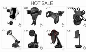 Image result for Phone Holder with Chargers Wireless for Cars