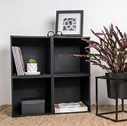 Image result for Black Cube Storage with Doors