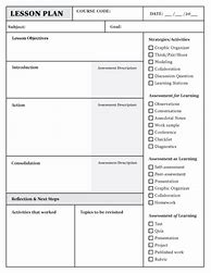 Image result for Individual Lesson Plan Template