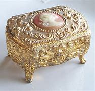 Image result for Small Antique Jewelry Box