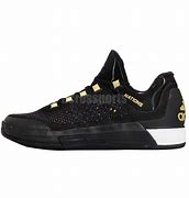 Image result for Adidas Black and Gold Basketball Shoes