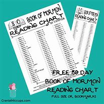 Image result for Book of Mormon Reading Chart with Flowers