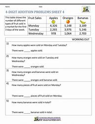 Image result for Addition Math Word Problems