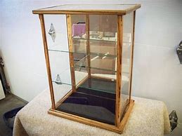 Image result for Wood Display Cases for Collectibles