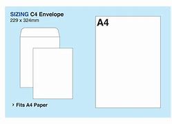 Image result for C4 Envelope Size On MYT Screen