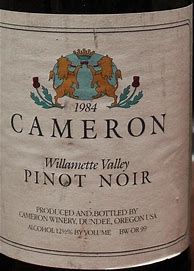 Cameron Pinot Noir Willamette Valley に対する画像結果