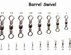 Image result for Barrel Swivel Size Chart