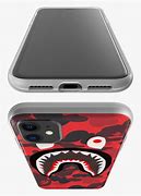 Image result for Red BAPE Shark Phone Case iPhone