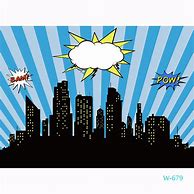 Image result for SuperHero City Backdrop Photo Booth
