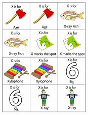 Image result for Preschool Words That Start with X