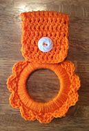 Image result for Handmade Crochet Towel Holder