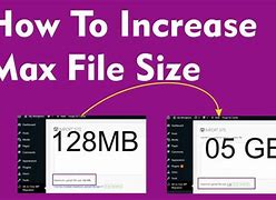 Image result for Max File Size