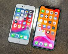 Image result for iPhone 11 vs iPhone 8 Size Comparison