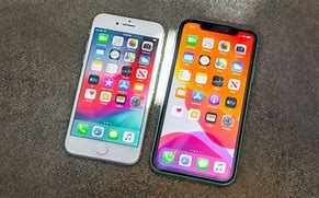 Image result for iPhone 8 vs iPhone 11 Pro Size