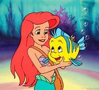 Image result for The Little Mermaid Ariel and Flounder Hug
