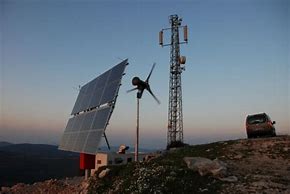 Image result for Solar Panel and Cell Phone Towee