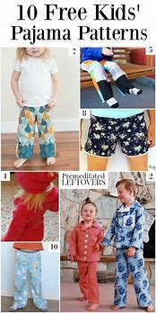 Image result for Toddler Pajama Sewing Pattern