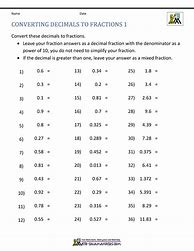 Image result for Decimals and Equivalent Fractions Puzzles