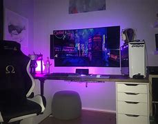 Image result for Combination TV and Computer Desk