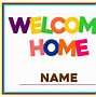 Image result for Welcome Home Template Word