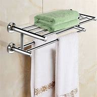 Image result for Wall Mounted Towel Racks for Bathroom