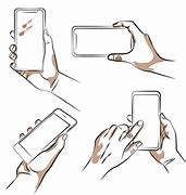 Image result for Realistic Hand Holding a Phone Drawing