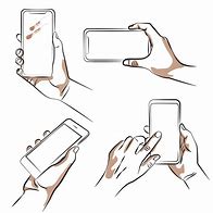Image result for Hand and Phone Drowing Mockup