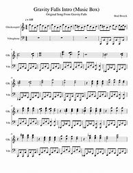 Image result for Gravity Falls Intro Sheet Music