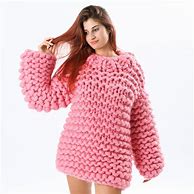 Image result for Chunky Pink Wool Sweater
