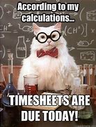 Image result for Timesheets Today. Meme