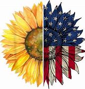 Image result for American Flag Sunflower PNG