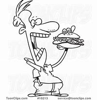 Image result for Eating a Sandwich Cartoon
