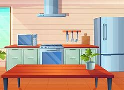 Image result for Counter with Open Storage Cartoon