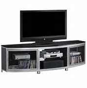 Image result for 72 Inch TV Stand with Glass Doors