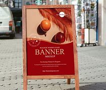 Image result for Wooden Banner Stand