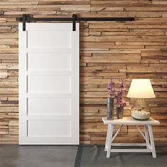 40" 5-Panel Barn Door (White) | Urban Woodcraft